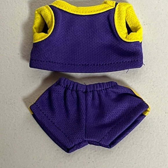 La Lakers 24 Jersey Sneakers 3 Piece Outfit For Labubu Sneaker Shoes Purple - Picture 3 of 8